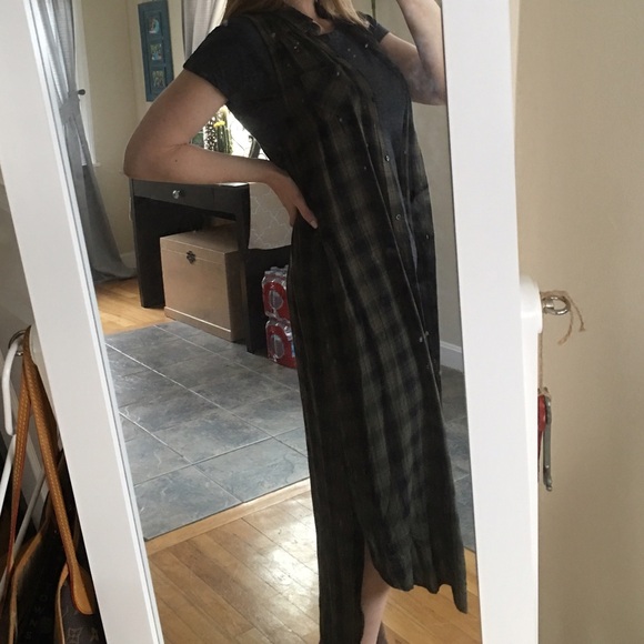 Long plaid duster - Picture 3 of 4